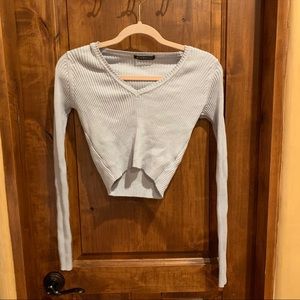 Brandy Melville light blue cropped top